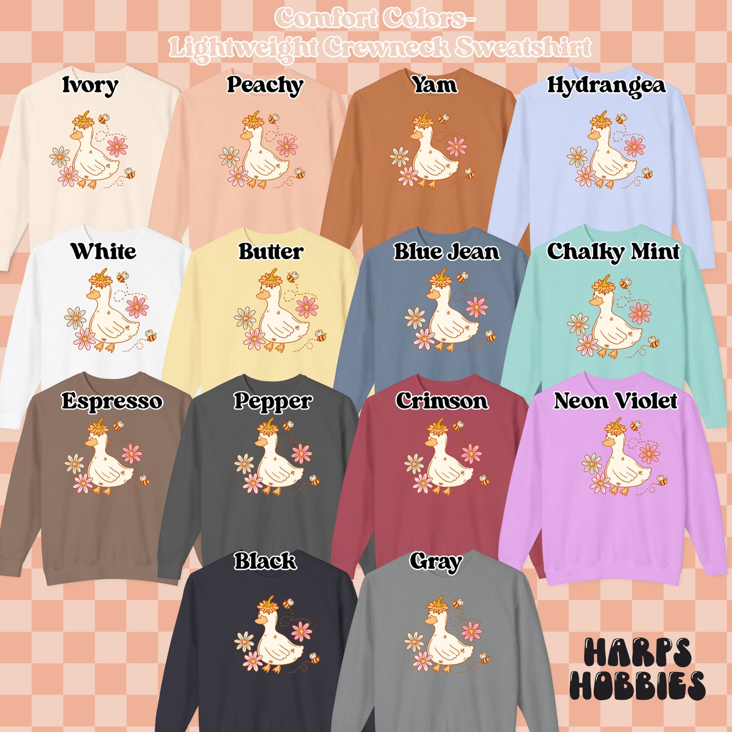 Floral Duck (tshirt/sweatshirt)