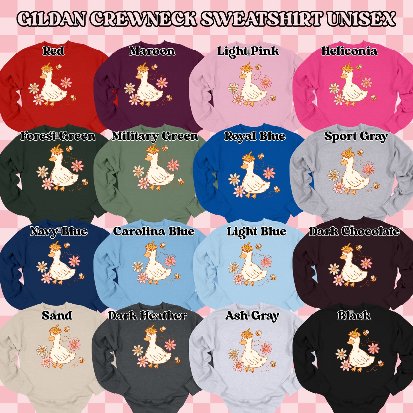 Floral Duck (tshirt/sweatshirt)