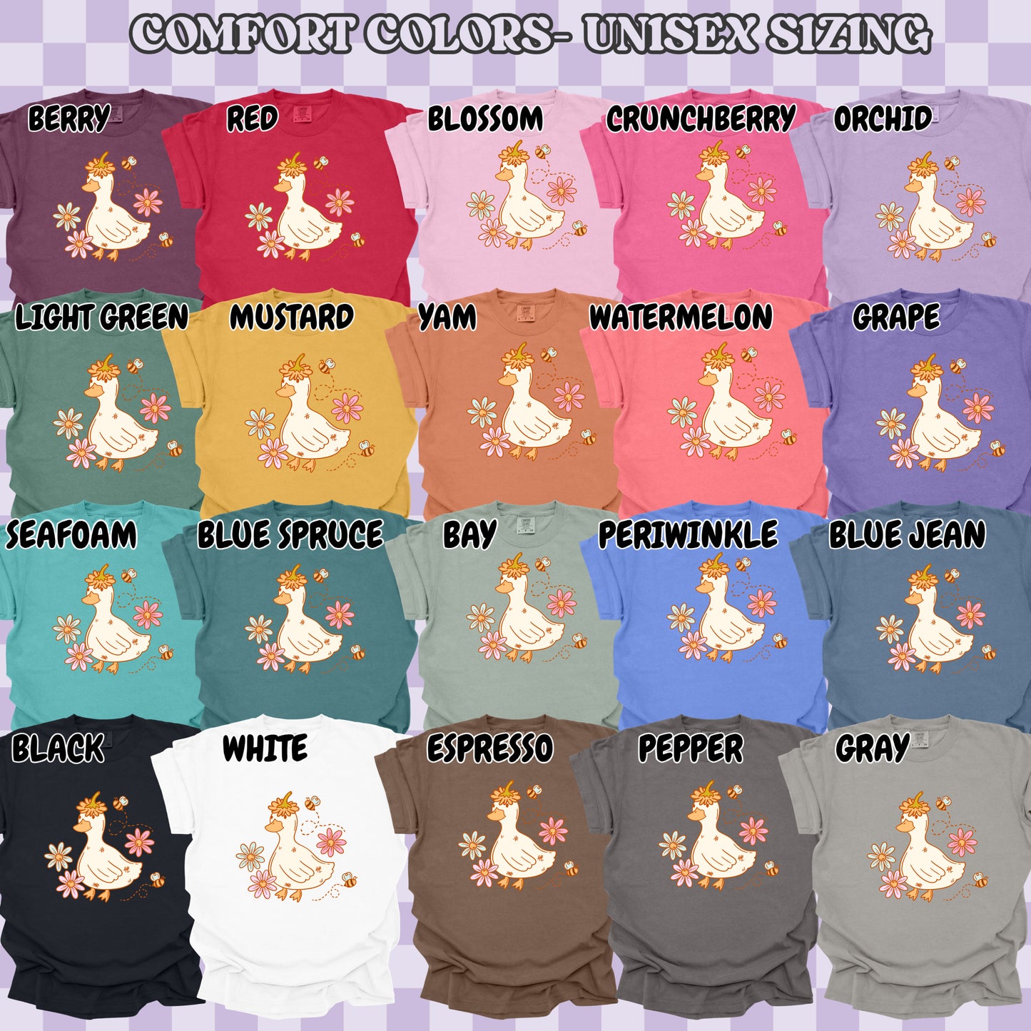 Floral Duck (tshirt/sweatshirt)