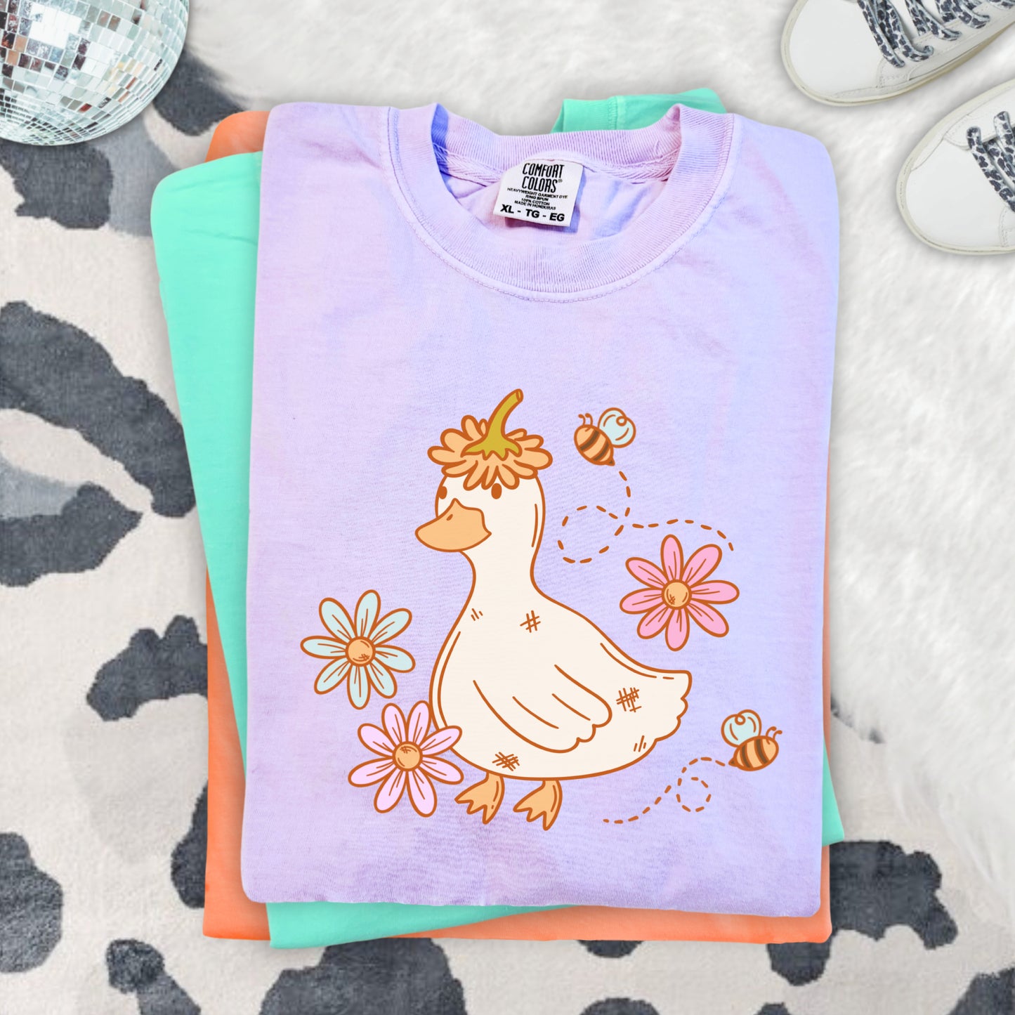 Floral Duck (tshirt/sweatshirt)