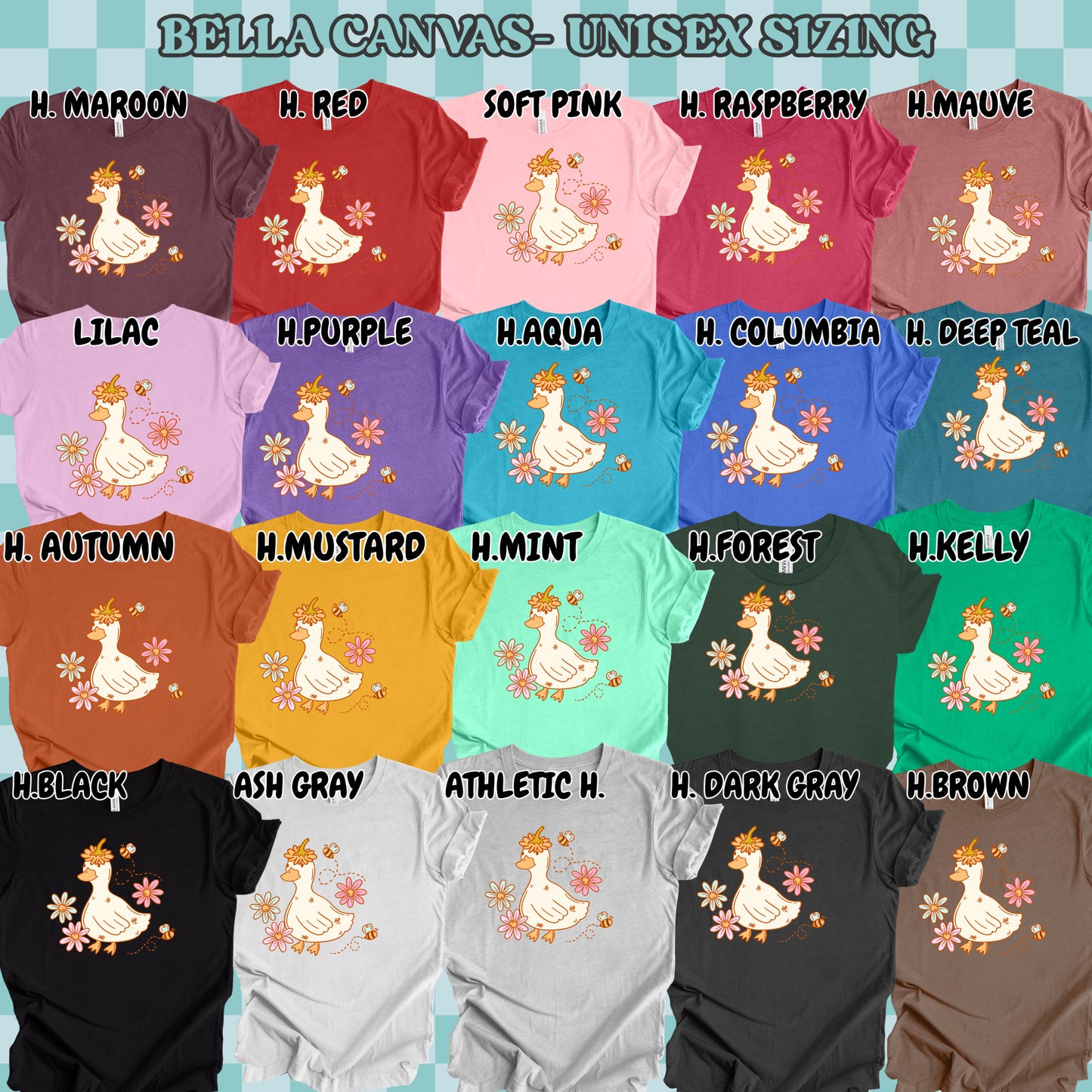 Floral Duck (tshirt/sweatshirt)