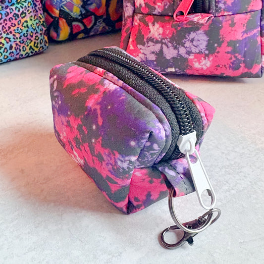 Galaxy Tie Dye Keychain Pouch