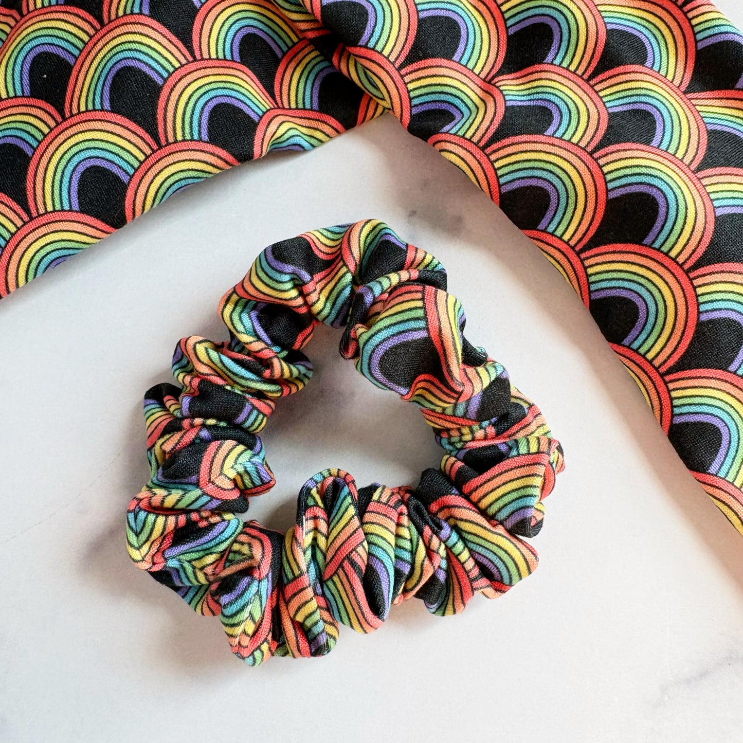 Classic Rainbows Scrunchie (Skinny)