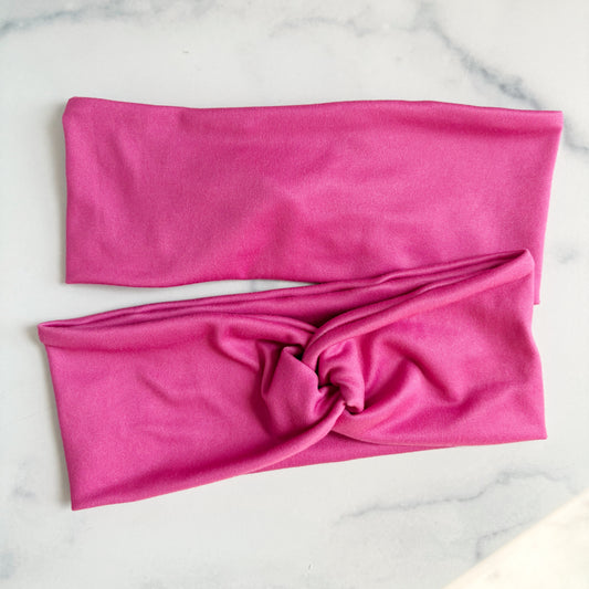 Hot Pink Solid Headband