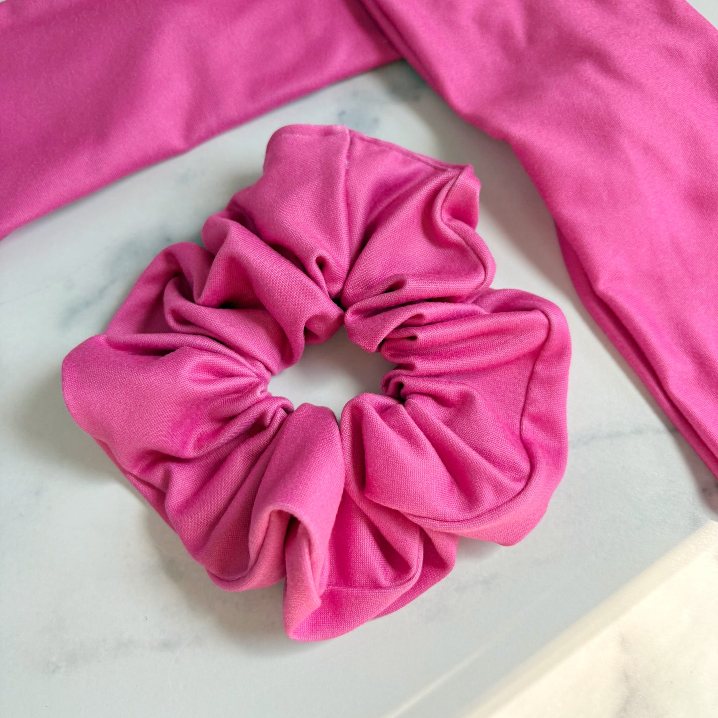 Hot Pink Solid Scrunchie (Regular)