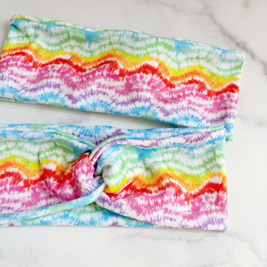 Rainbow Tie Dye Headband