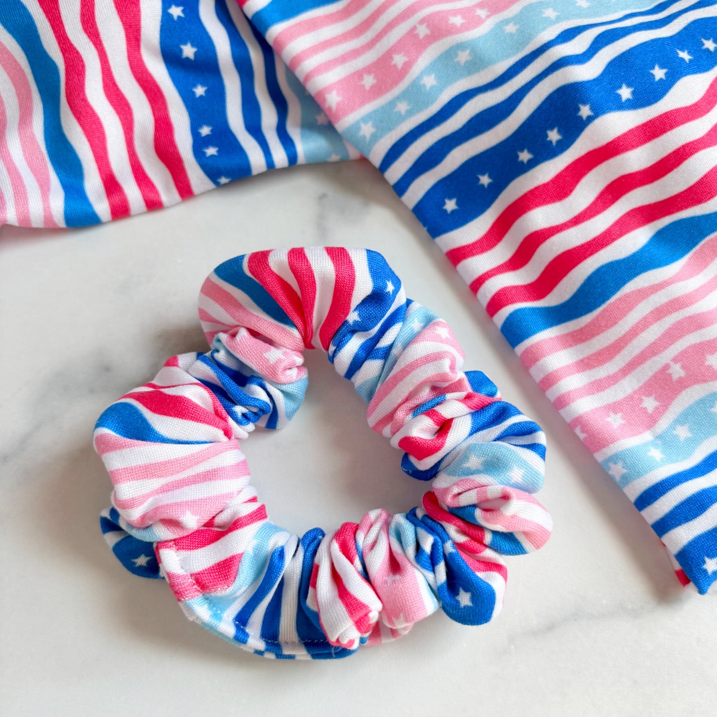 Spangled Stripes Scrunchie (Skinny)