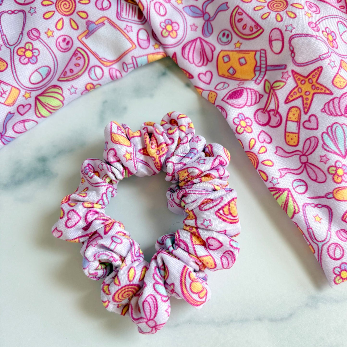 Summer Medical Scrunchie (Skinny)
