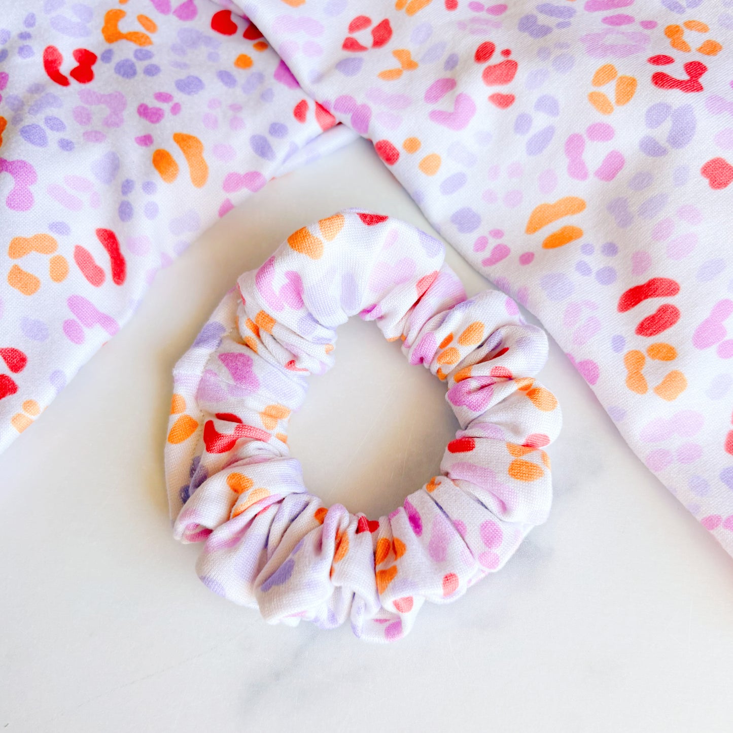Summer Cheetah Scrunchie (Skinny)
