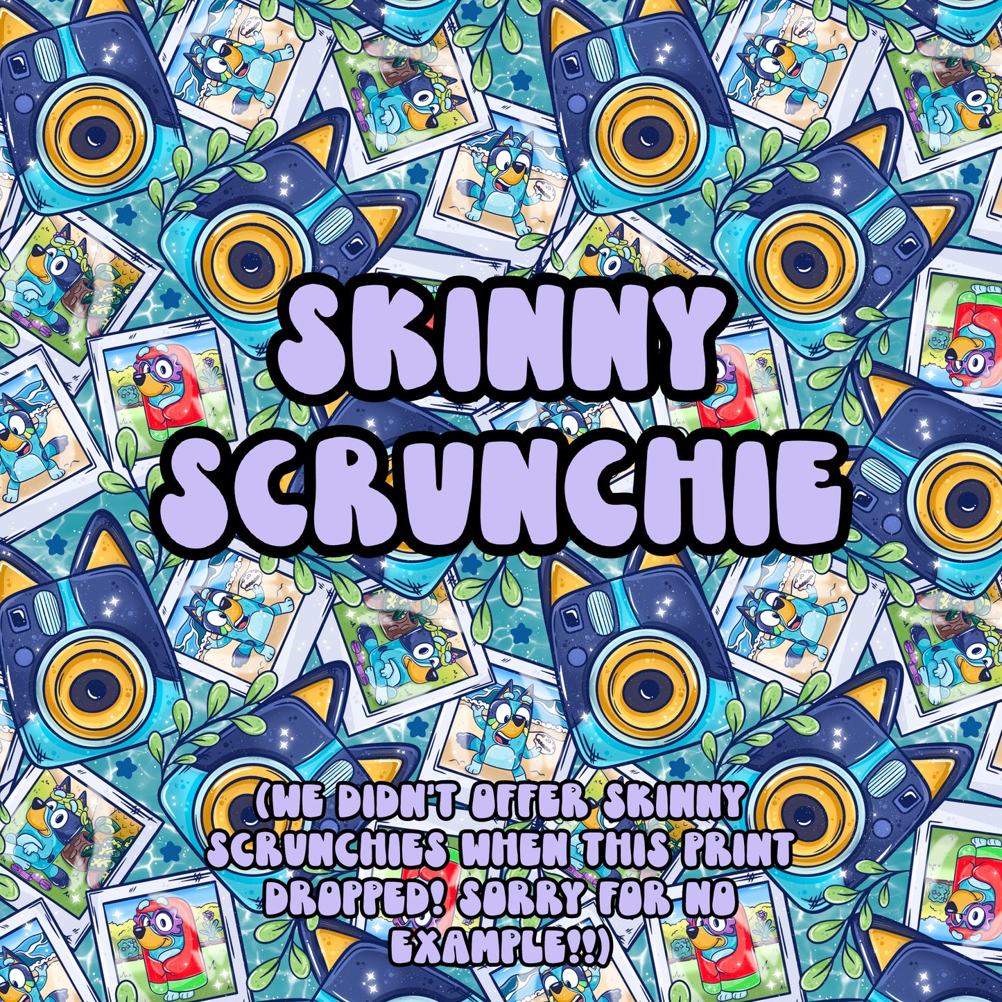 Blue Dog Scrunchie (Skinny)