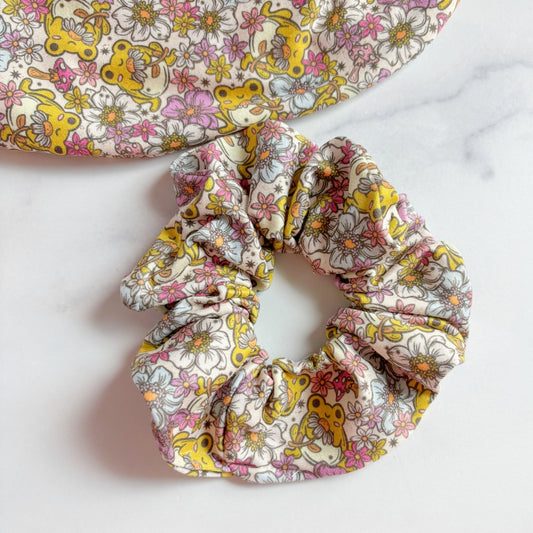 Flowery Frogs Scrunchie (Regular)