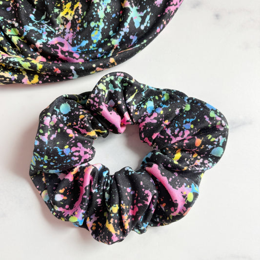 Rainbow Splatter Scrunchie (Regular)