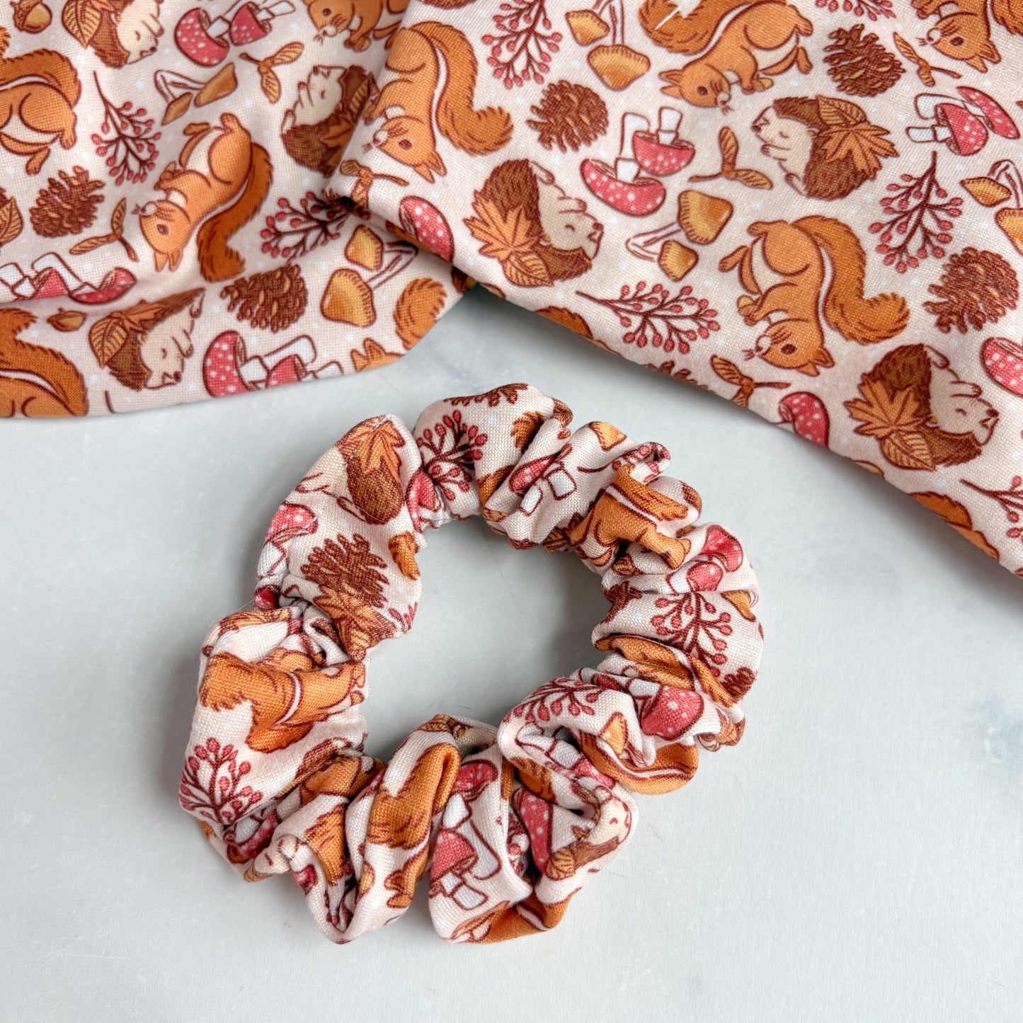 Fall Critters Scrunchie (Skinny)