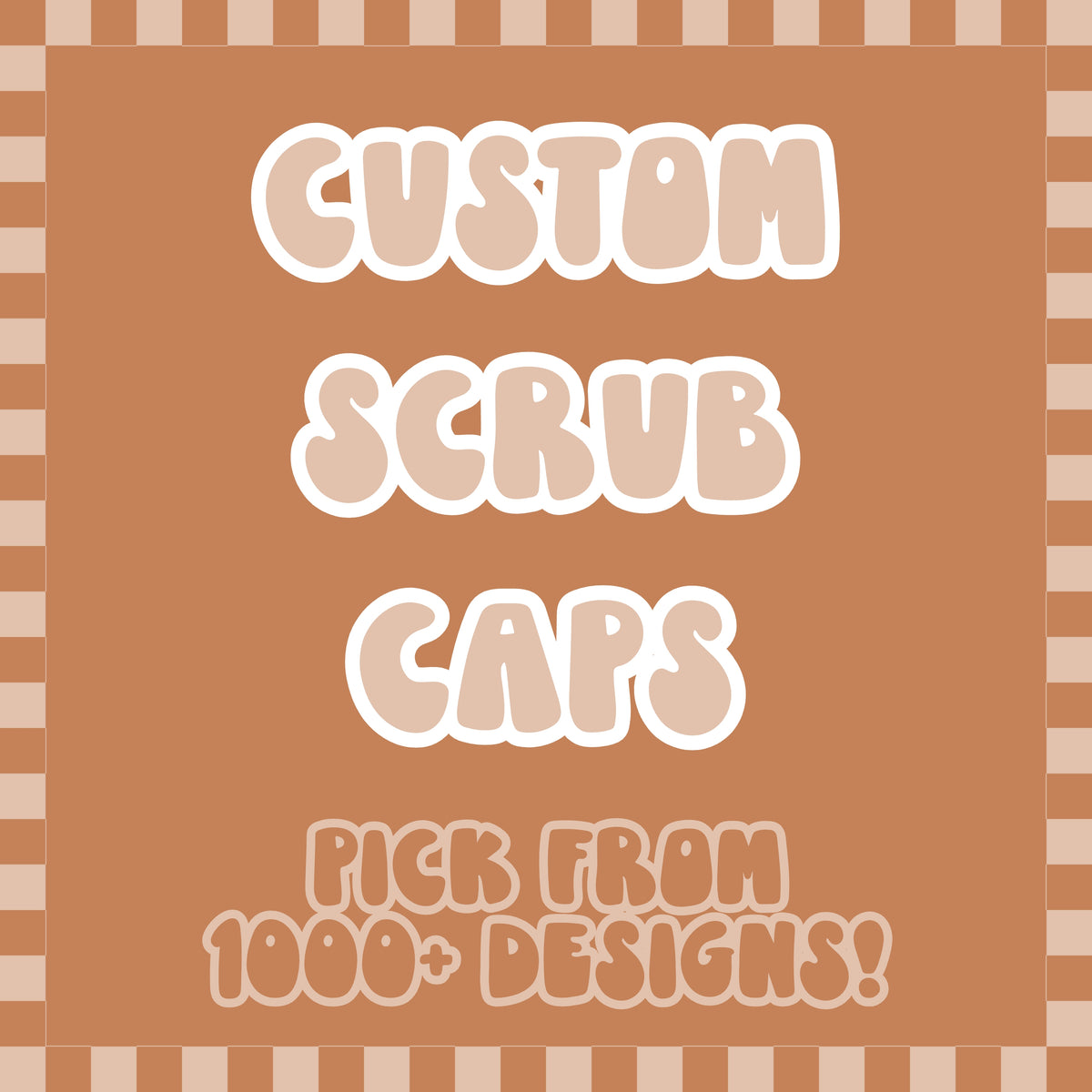CUSTOM Scrub Hat (over 1000 designs)