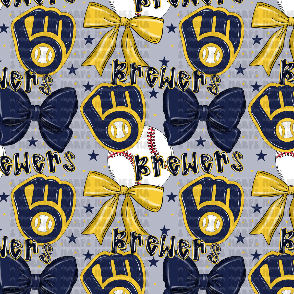 Brewers Bows Headband