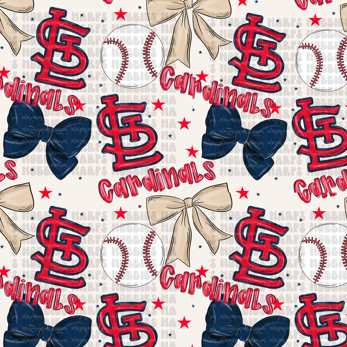 Cardinals Bows Headband