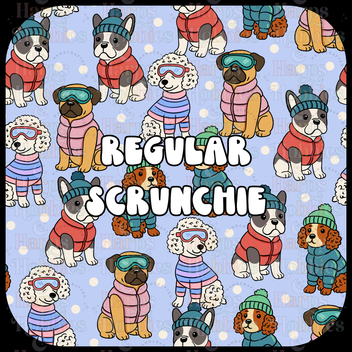 Winter Pups Scrunchie (Regular)