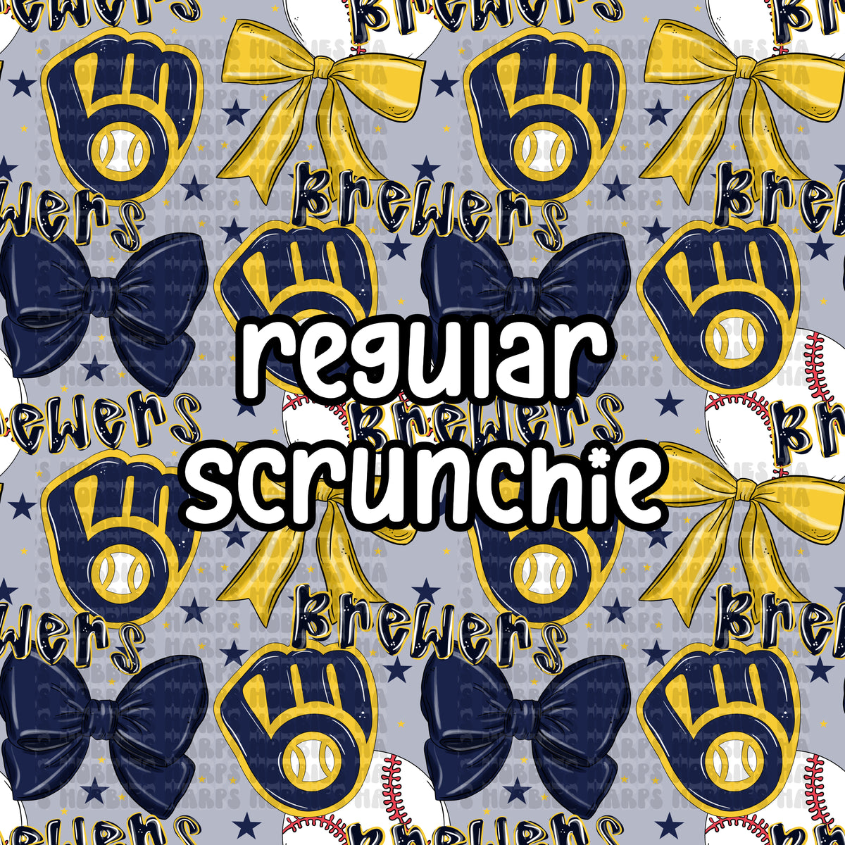 Brewers Bows Scrunchie (Regular)