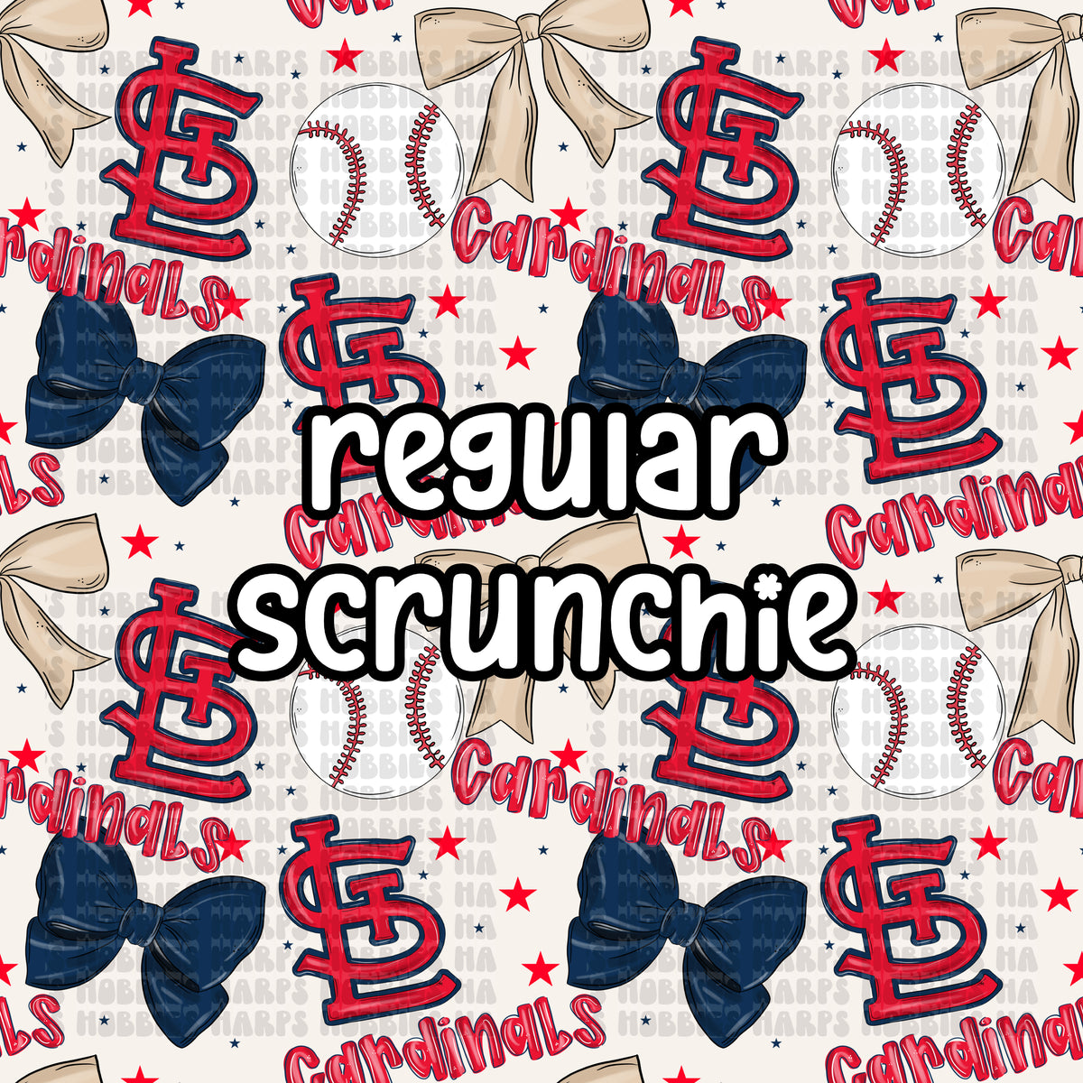 Cardinals Bows Scrunchie (Regular)