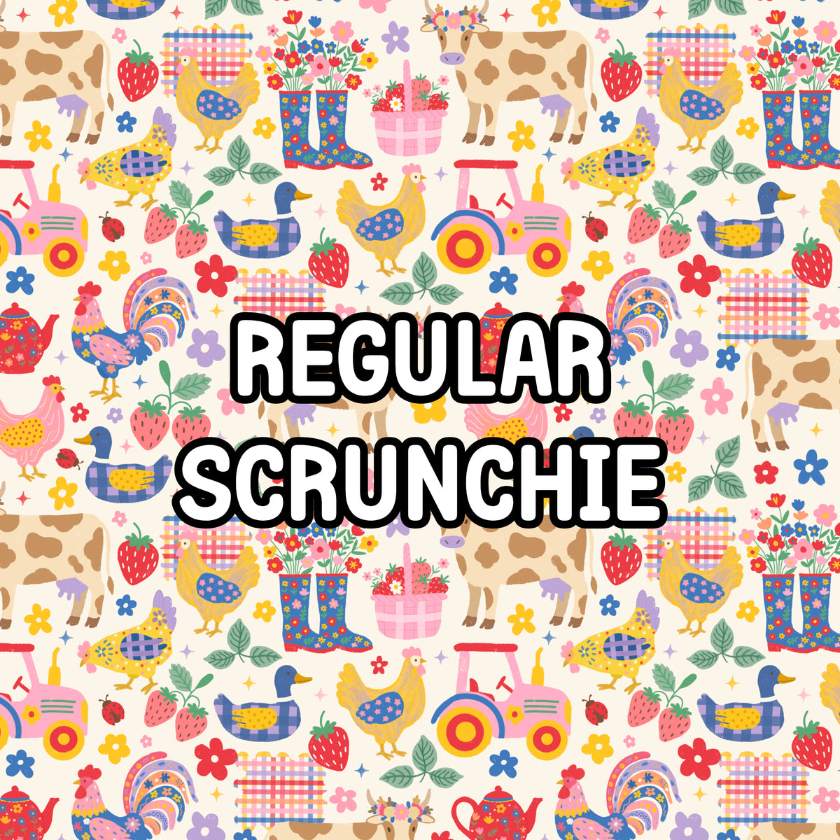 Colorful Farm Scrunchie (Regular)