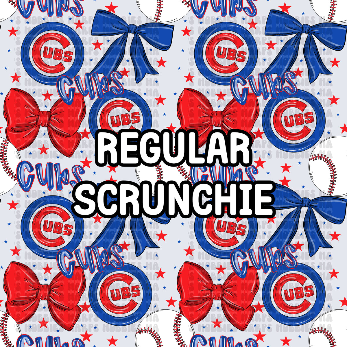 Cubs Bows Scrunchie (Regular)
