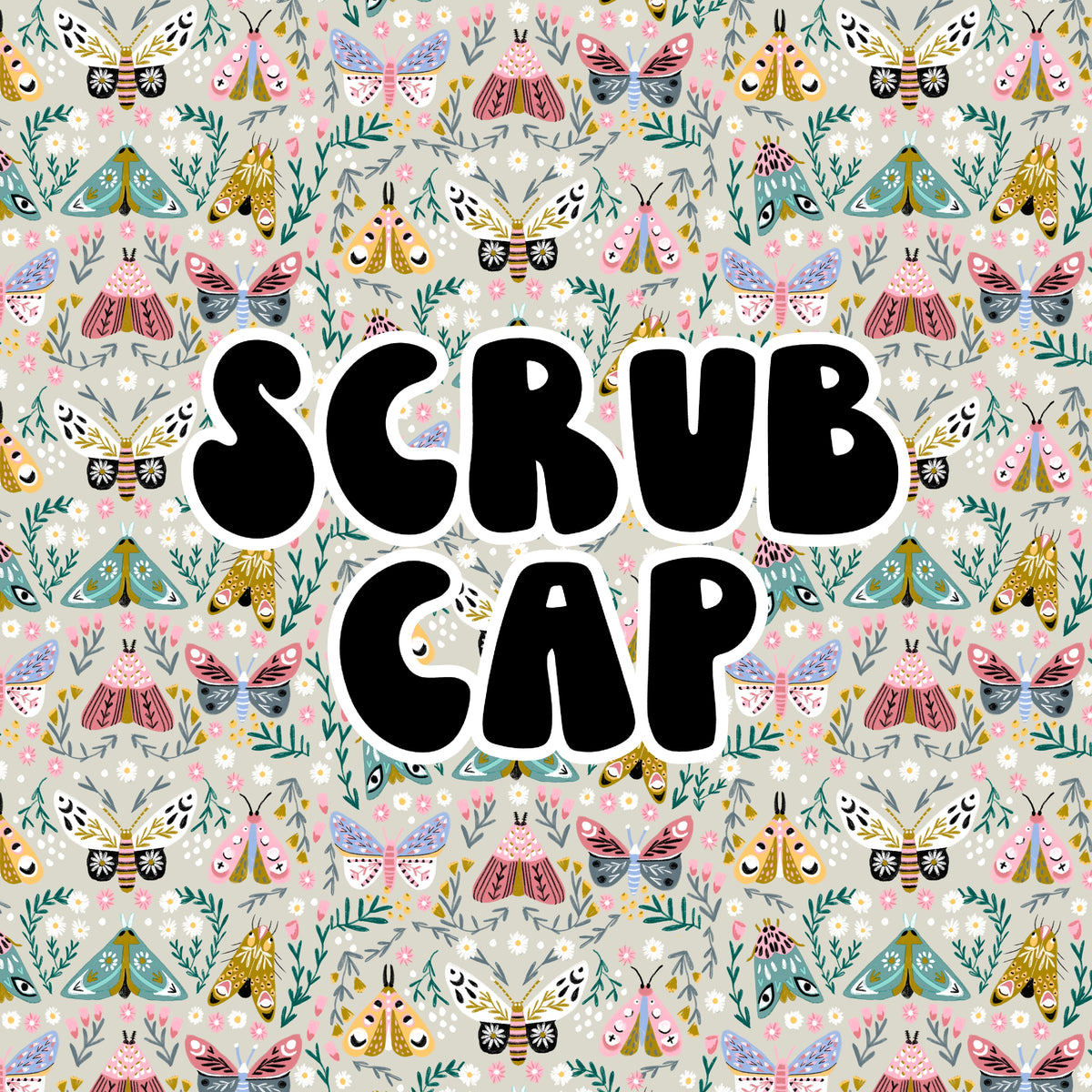 Insects Scrub Cap