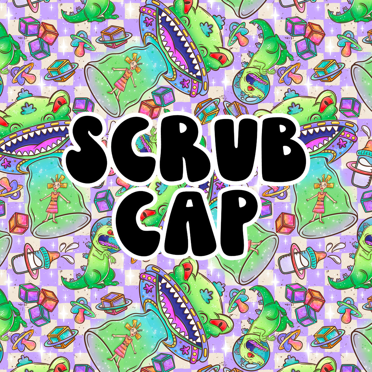 UFO Rugrats Scrub Cap