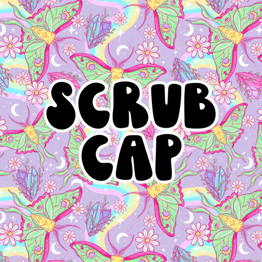 Lunar Moths Scrub Cap