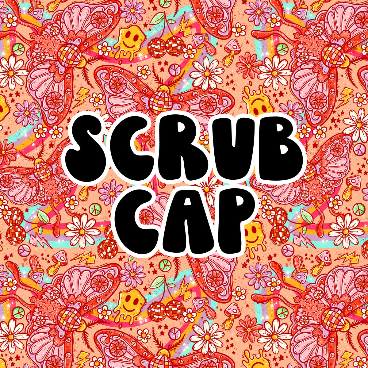 Disco Moths Scrub Cap