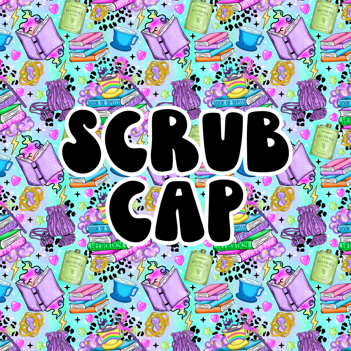 Potter Books Scrub Cap