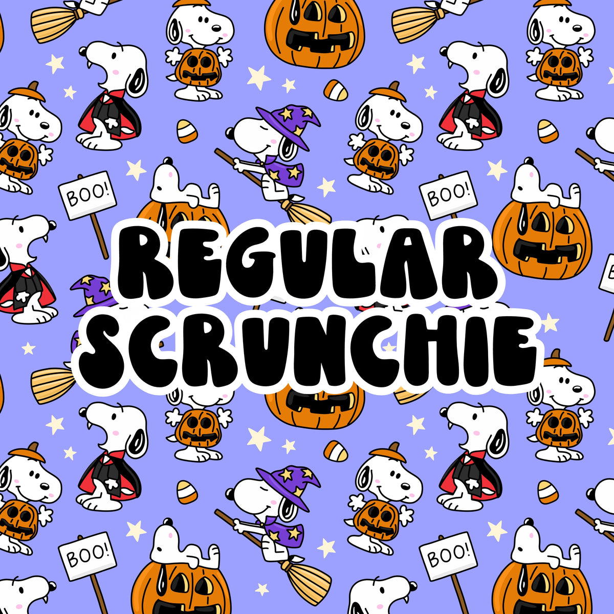 Snoopy Halloween Scrunchie (Regular)