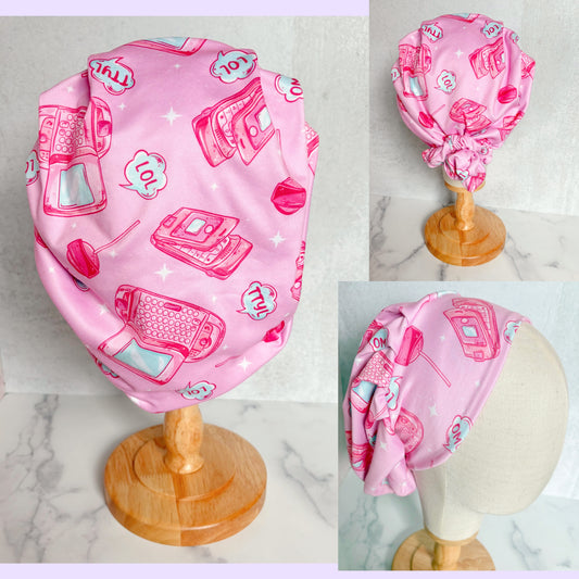 Nostalgic Phones Scrub Hat
