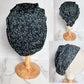 Black Floral Scrub Hat