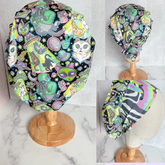 UFO Kitties Scrub Hat