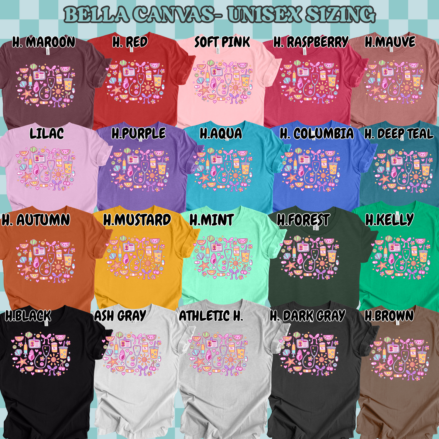 Nurse Bright Doodles (tshirt/sweatshirt)