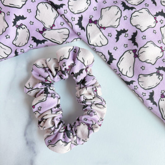 Purple Ghosties Scrunchie (Skinny)