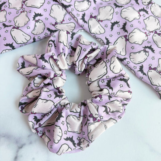 Purple Ghosties Scrunchie (Regular)