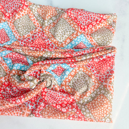 Fall Floral Patchwork Headband
