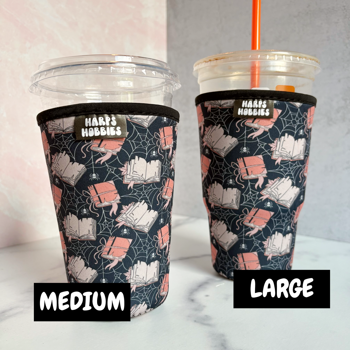 Spooky Books Drink Sleeve (2 sizes)