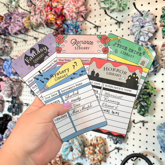Library Card Bookmarks