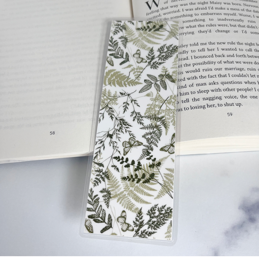 Butterflies + Fern Bookmark