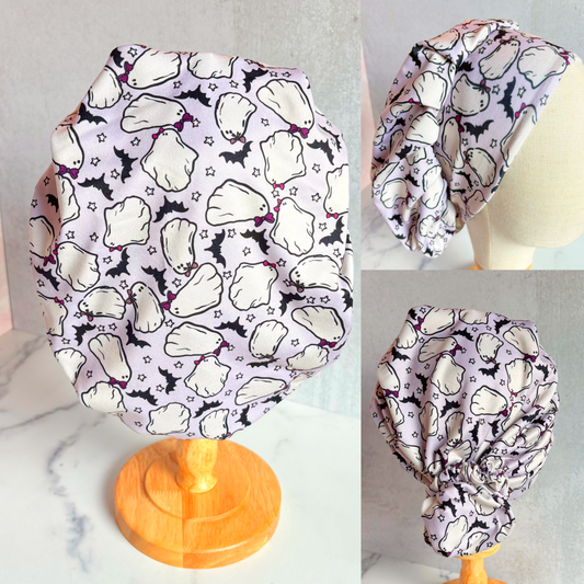 Purple Ghosties Scrub Hat