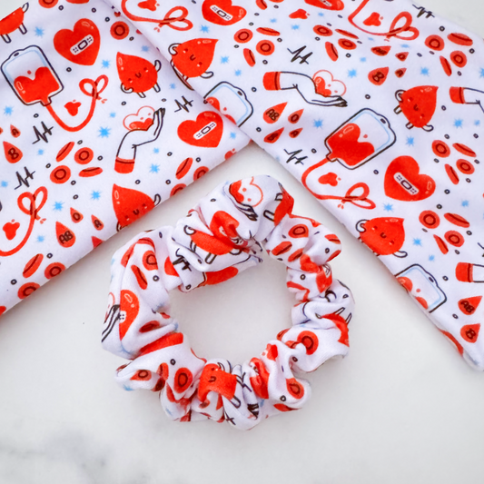 Cutesy Phlebotomy Scrunchie (Skinny)