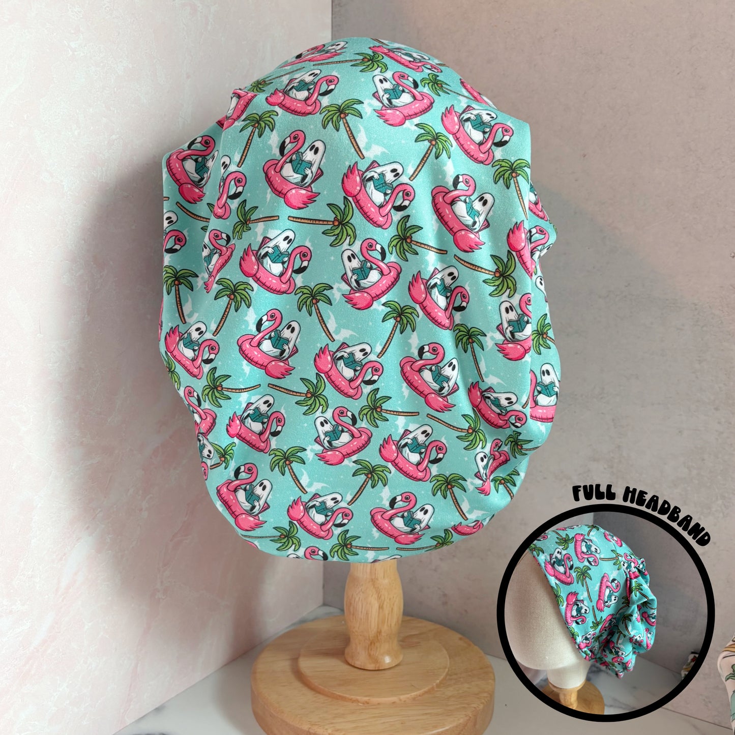 Ghost on Floaties Scrub Hat