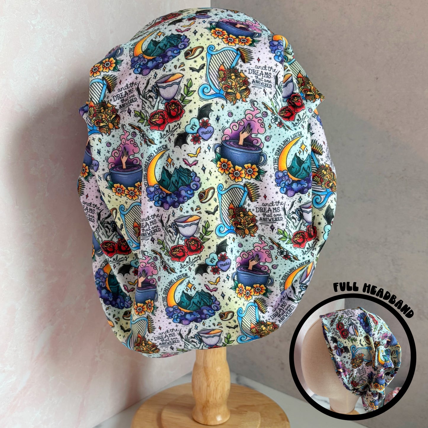 Watercolor Acotar Scrub Hat