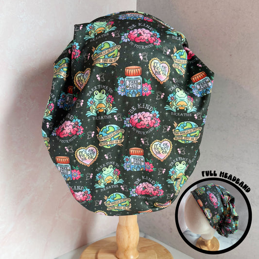 Froggy Mental Health Scrub Hat