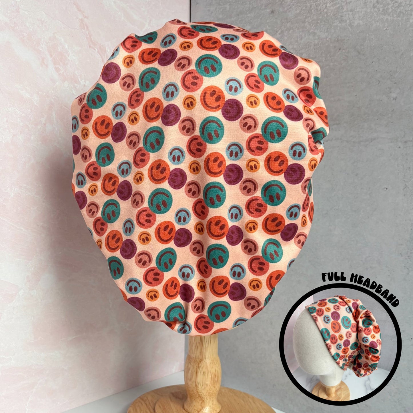 Fall Smileys Scrub Hat
