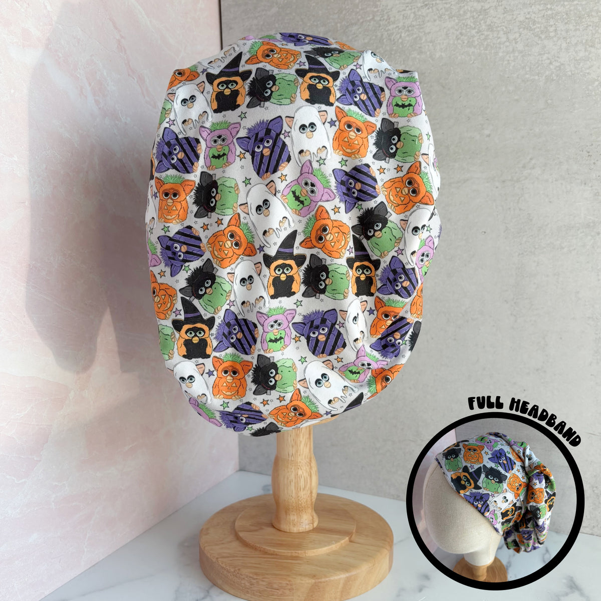 Halloween Furby Scrub Hat