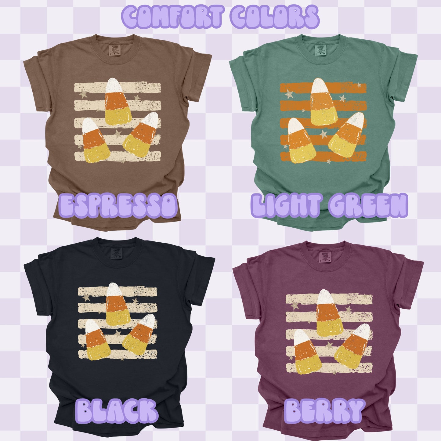 Candy Corn Stripes Tshirt/Sweatshirt