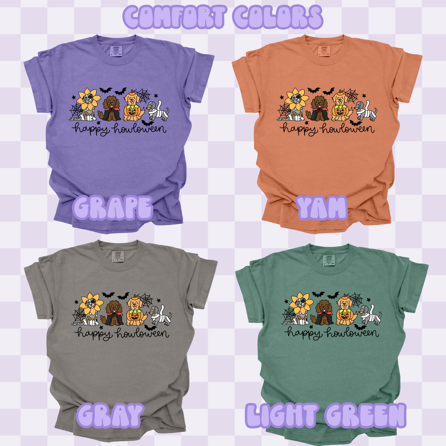 Happy Howl-o-ween Tshirt/Sweatshirt/Long Sleeve